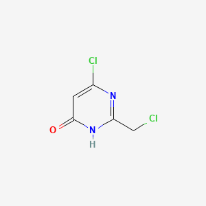 molecular formula C5H4Cl2N2O B600091 6-氯-2-(氯甲基)嘧啶-4(1H)-酮 CAS No. 19874-98-7