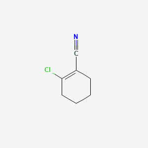 molecular formula C7H8ClN B600100 2-Chlorocyclohex-1-ene-1-carbonitrile CAS No. 119205-37-7