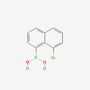 molecular formula C10H8BBrO2 B600102 (8-溴萘-1-基)硼酸 CAS No. 167105-03-5