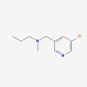 molecular formula C10H15BrN2 B600103 N-((5-溴吡啶-3-基)甲基)-N-甲基丙-1-胺 CAS No. 104290-47-3