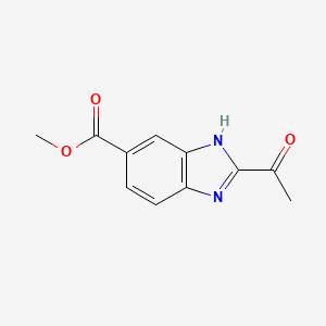 Methyl 2-acetyl-1H-benzo[d]imidazole-6-carboxylate