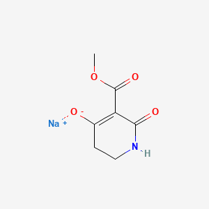 molecular formula C7H8NNaO4 B600110 Sodium 5-(methoxycarbonyl)-6-oxo-1,2,3,6-tetrahydropyridin-4-olate CAS No. 198213-15-9