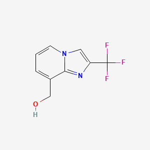 molecular formula C9H7F3N2O B600113 (2-(Trifluoromethyl)imidazo[1,2-a]pyridin-8-yl)methanol CAS No. 167884-04-0