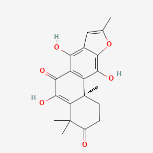 molecular formula C20H20O6 B600126 Teuvincenone H CAS No. 142299-73-8