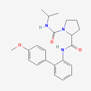 N~1~-isopropyl-N~2~-(4'-methoxy-2-biphenylyl)-1,2-pyrrolidinedicarboxamide