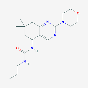 N-[7,7-dimethyl-2-(4-morpholinyl)-5,6,7,8-tetrahydro-5-quinazolinyl]-N'-propylurea