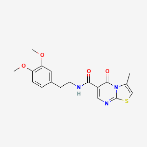 N-[2-(3,4-dimethoxyphenyl)ethyl]-3-methyl-5-oxo-[1,3]thiazolo[3,2-a]pyrimidine-6-carboxamide