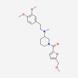 N-[2-(3,4-dimethoxyphenyl)ethyl]-1-[5-(methoxymethyl)-2-furoyl]-N-methyl-3-piperidinamine