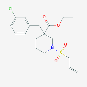 ethyl 1-(allylsulfonyl)-3-(3-chlorobenzyl)-3-piperidinecarboxylate