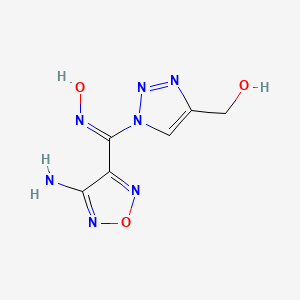 {1-[(Z)-(4-amino-1,2,5-oxadiazol-3-yl)(hydroxyimino)methyl]-1H-1,2,3-triazol-4-yl}methanol