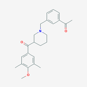 1-(3-{[3-(4-methoxy-3,5-dimethylbenzoyl)-1-piperidinyl]methyl}phenyl)ethanone