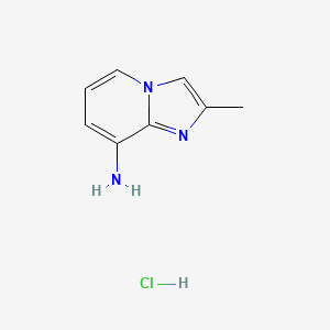 molecular formula C8H10ClN3 B600133 2-甲基咪唑并[1,2-a]吡啶-8-胺盐酸盐 CAS No. 173159-45-0