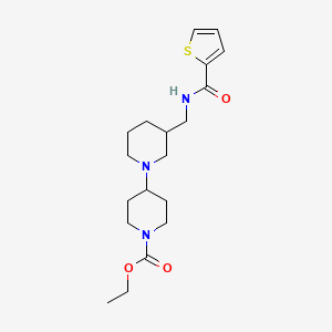 ethyl 3-{[(2-thienylcarbonyl)amino]methyl}-1,4'-bipiperidine-1'-carboxylate