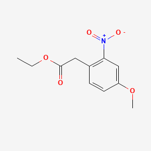 molecular formula C11H13NO5 B600139 2-(4-甲氧基-2-硝基苯基)乙酸乙酯 CAS No. 108274-39-1