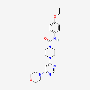 N-(4-ethoxyphenyl)-4-[6-(4-morpholinyl)-4-pyrimidinyl]-1-piperazinecarboxamide