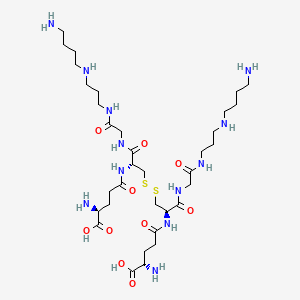 molecular formula C34H66N12O10S2 B600141 N1-谷胱甘肽基-精胺二硫化物 CAS No. 108081-77-2