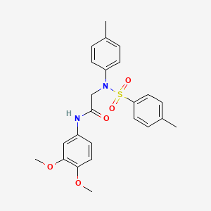 N~1~-(3,4-dimethoxyphenyl)-N~2~-(4-methylphenyl)-N~2~-[(4-methylphenyl)sulfonyl]glycinamide