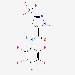 1-METHYL-N-(2,3,4,5,6-PENTAFLUOROPHENYL)-3-(TRIFLUOROMETHYL)-1H-PYRAZOLE-5-CARBOXAMIDE