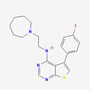 N-[2-(1-azepanyl)ethyl]-5-(4-fluorophenyl)thieno[2,3-d]pyrimidin-4-amine