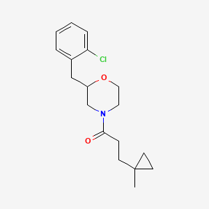 2-(2-chlorobenzyl)-4-[3-(1-methylcyclopropyl)propanoyl]morpholine