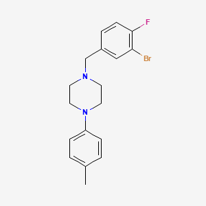 1-(3-bromo-4-fluorobenzyl)-4-(4-methylphenyl)piperazine