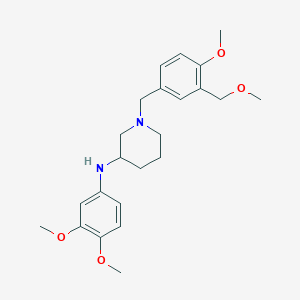 N-(3,4-dimethoxyphenyl)-1-[4-methoxy-3-(methoxymethyl)benzyl]-3-piperidinamine