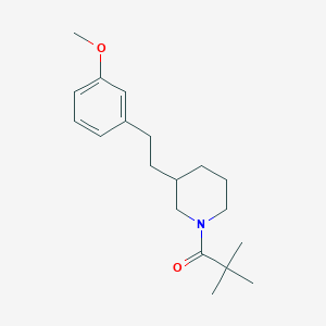 1-(2,2-dimethylpropanoyl)-3-[2-(3-methoxyphenyl)ethyl]piperidine