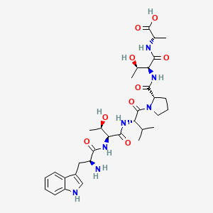 molecular formula C32H47N7O9 B600152 Nectofibrin Hexapeptide (rat) CAS No. 123402-49-3