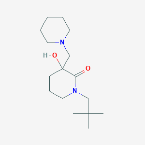 1-(2,2-dimethylpropyl)-3-hydroxy-3-(1-piperidinylmethyl)-2-piperidinone