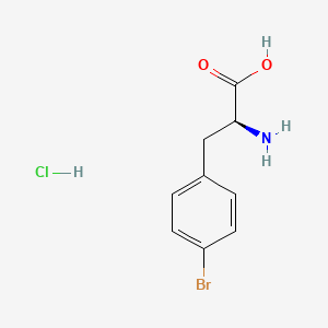 molecular formula C9H11BrClNO2 B600156 4-Bromophenylalanine hydrochloride CAS No. 122839-59-2