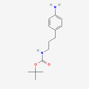 molecular formula C14H22N2O2 B600159 tert-Butyl [3-(4-aminophenyl)propyl]carbamate CAS No. 180147-82-4