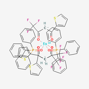 molecular formula C60H42EuF9O8P2S3 B600160 EuropiuM, tris[4,4,4-trifluoro-1-(2-thienyl)-1,3-butanedionato-kO1,kO3]bis(triphenylphosphine oxide- CAS No. 12121-29-8