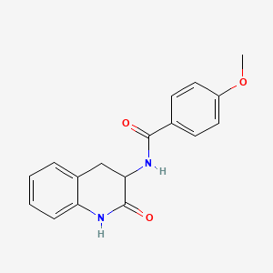 4-methoxy-N-(2-oxo-1,2,3,4-tetrahydro-3-quinolinyl)benzamide