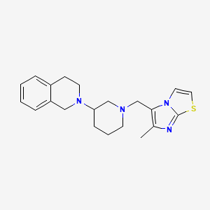 5-[[3-(3,4-dihydro-1H-isoquinolin-2-yl)piperidin-1-yl]methyl]-6-methylimidazo[2,1-b][1,3]thiazole