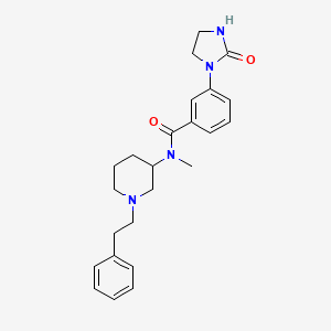 N-methyl-3-(2-oxo-1-imidazolidinyl)-N-[1-(2-phenylethyl)-3-piperidinyl]benzamide