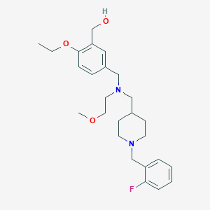 (2-ethoxy-5-{[{[1-(2-fluorobenzyl)-4-piperidinyl]methyl}(2-methoxyethyl)amino]methyl}phenyl)methanol