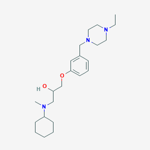 1-[Cyclohexyl(methyl)amino]-3-[3-[(4-ethylpiperazin-1-yl)methyl]phenoxy]propan-2-ol