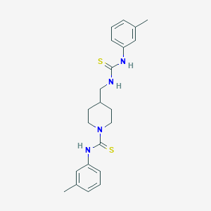 N-(3-methylphenyl)-4-[({[(3-methylphenyl)amino]carbonothioyl}amino)methyl]-1-piperidinecarbothioamide