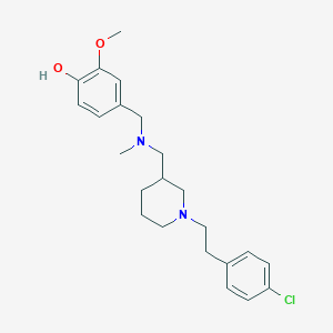 4-[[[1-[2-(4-Chlorophenyl)ethyl]piperidin-3-yl]methyl-methylamino]methyl]-2-methoxyphenol