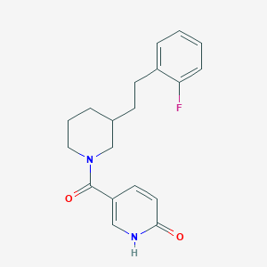 5-({3-[2-(2-fluorophenyl)ethyl]-1-piperidinyl}carbonyl)-2-pyridinol