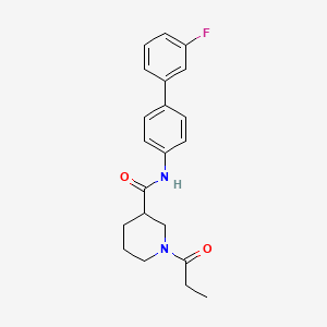 N-(3'-fluoro-4-biphenylyl)-1-propionyl-3-piperidinecarboxamide