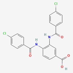 3,4-bis[(4-chlorobenzoyl)amino]benzoic acid
