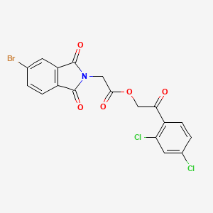 2-(2,4-dichlorophenyl)-2-oxoethyl (5-bromo-1,3-dioxo-1,3-dihydro-2H-isoindol-2-yl)acetate