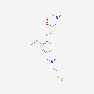 1-(diethylamino)-3-[2-methoxy-4-({[3-(methylthio)propyl]amino}methyl)phenoxy]-2-propanol