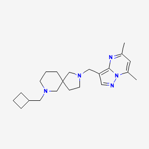 7-(cyclobutylmethyl)-2-[(5,7-dimethylpyrazolo[1,5-a]pyrimidin-3-yl)methyl]-2,7-diazaspiro[4.5]decane