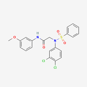 N~2~-(3,4-dichlorophenyl)-N~1~-(3-methoxyphenyl)-N~2~-(phenylsulfonyl)glycinamide