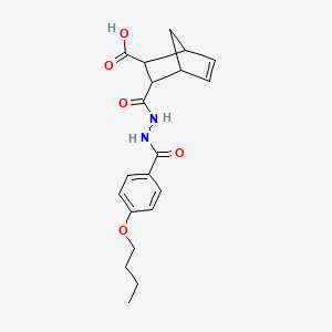 3-{[2-(4-butoxybenzoyl)hydrazino]carbonyl}bicyclo[2.2.1]hept-5-ene-2-carboxylic acid