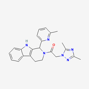 2-[(3,5-dimethyl-1H-1,2,4-triazol-1-yl)acetyl]-1-(6-methyl-2-pyridinyl)-2,3,4,9-tetrahydro-1H-beta-carboline