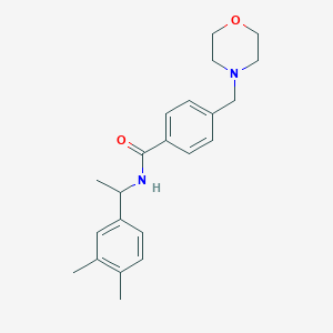 N-[1-(3,4-dimethylphenyl)ethyl]-4-(4-morpholinylmethyl)benzamide