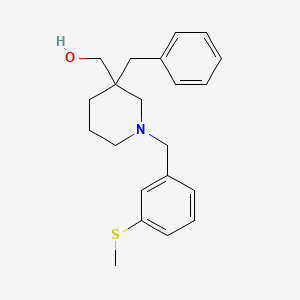 {3-benzyl-1-[3-(methylthio)benzyl]-3-piperidinyl}methanol